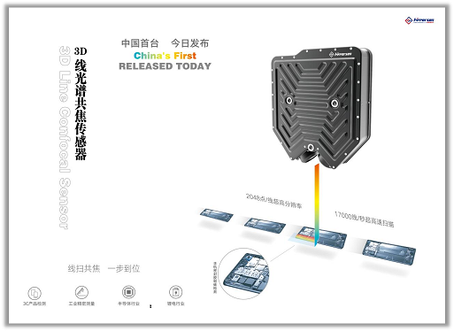 中国首台！海伯森技术正式发布3D线光谱共焦传感器系列产品