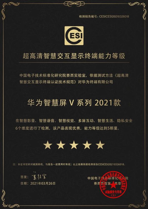 “智慧交互显示终端”新高峰！新一代华为智慧屏V系列5星好评折桂榜首