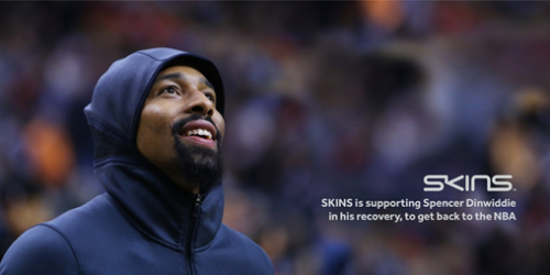 SKINS助力NBA篮网队队员丁维迪从膝伤中快速恢复