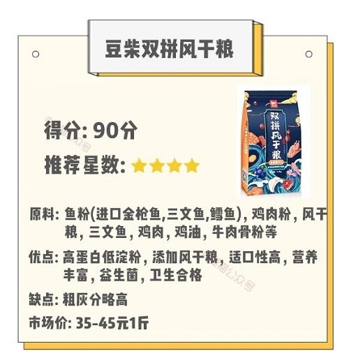 测评|豆柴猫粮：双拼风干系列。营养美味，超高性价比，全网打call