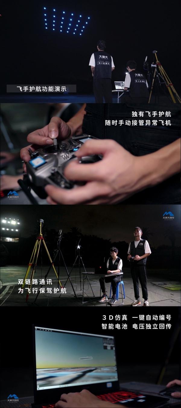 深圳大漠大智控全新一代室外编队无人机产品“天玑”正式亮相