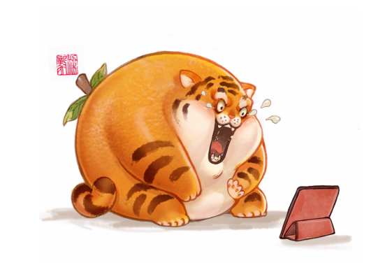 国内插画师梁毅创作水果动物园，新成员虎桔实在太萌啦！