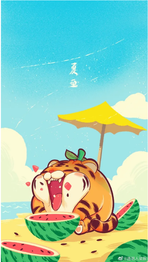 国内插画师梁毅创作水果动物园，新成员虎桔实在太萌啦！