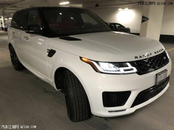 18款欧规路虎揽胜运动版白色现车最新价格