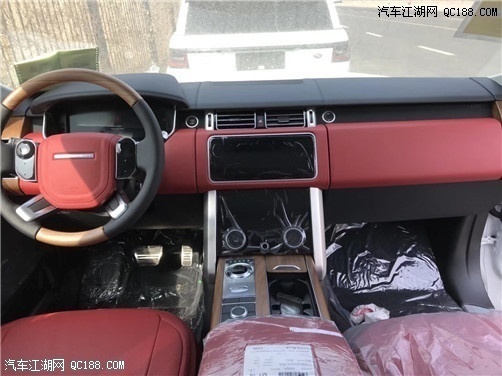 18款路虎揽胜3.0白外红内HSE行政版报价