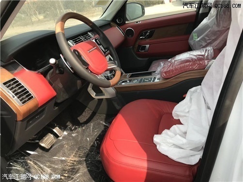 18款路虎揽胜3.0白外红内HSE行政版报价