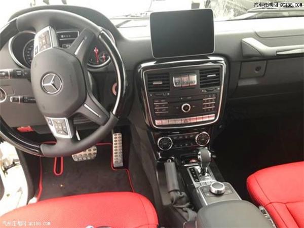 18款墨版奔驰G500黑红现车内饰设计体验