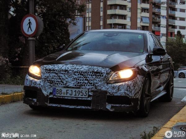 匹配9速自动变速箱 全新奔驰AMG C63谍照