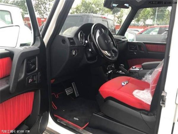 18款墨版奔驰G500黑红现车内饰设计体验