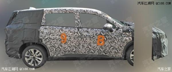 原创将于年内亮相 上汽通用新7座车型谍照