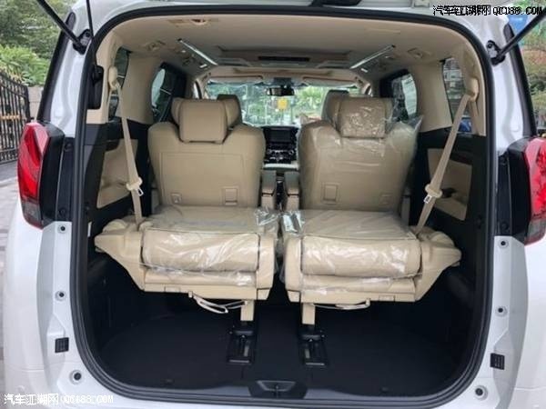 18款丰田埃尔法七座白外米内商务MPV解析