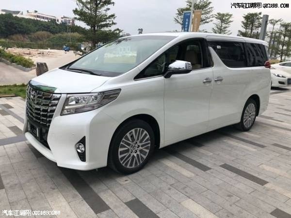 18款丰田埃尔法七座白外米内商务MPV解析