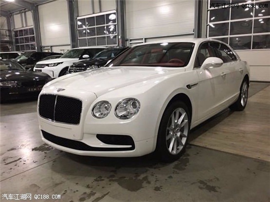 18款宾利飞驰V8白红四座店内现车实拍