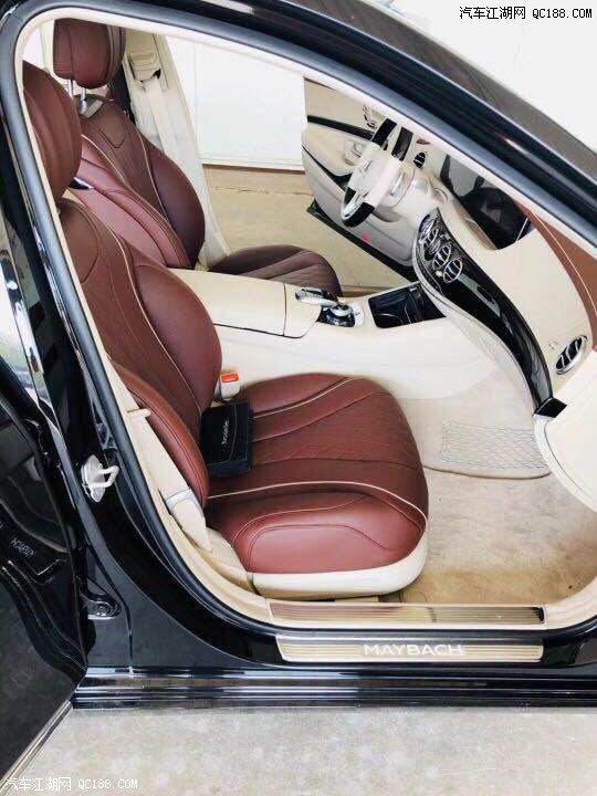 18款迈巴赫S560黑/酒红棕行政四座实解