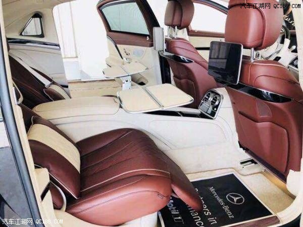 18款迈巴赫S560黑/酒红棕行政四座实解