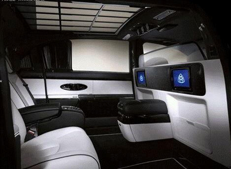 名人的专属座驾 迈巴赫62S防弹车实拍