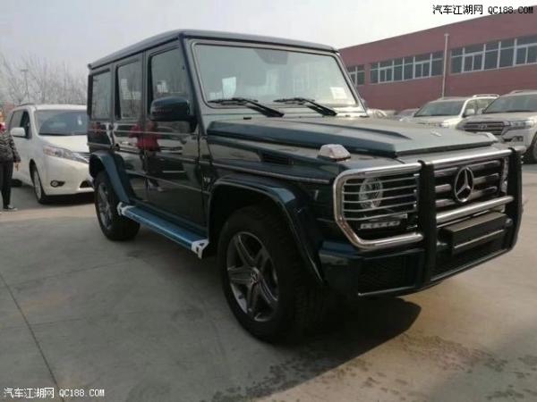 18款奔驰G500七挡4.0L V8军绿色现车实拍