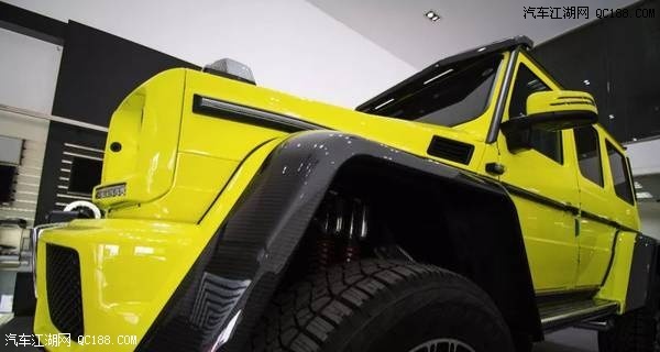 2018款奔驰G500 4×4²蓝色黄色现车实拍