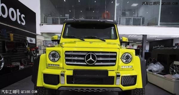 2018款奔驰G500 4×4²蓝色黄色现车实拍