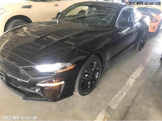 18款福特野马2.3T自动黑色美版现车实拍