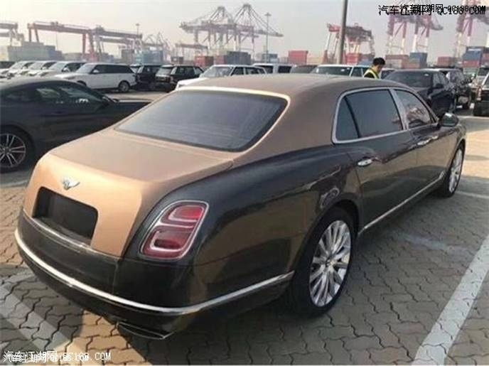 平行进口18款宾利慕尚EWB加长版现车实拍