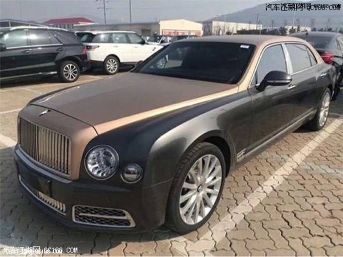 平行进口18款宾利慕尚EWB加长版现车实拍