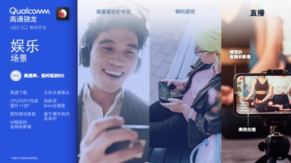 加速5G手机普及 高通推出骁龙480 5G移动平台