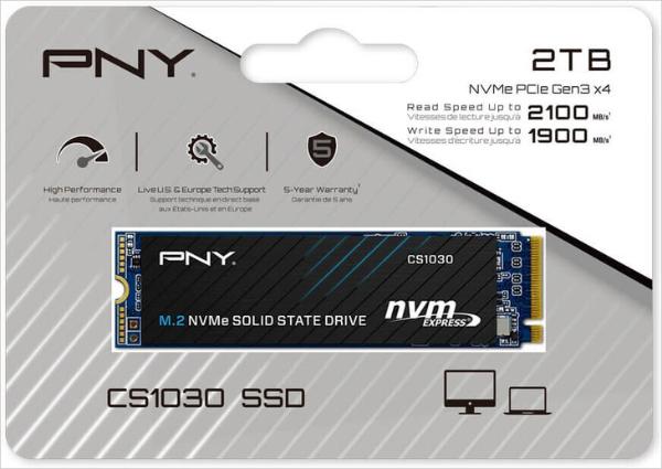 主打性价比 PNY推出CS1030系列M.2固态硬盘