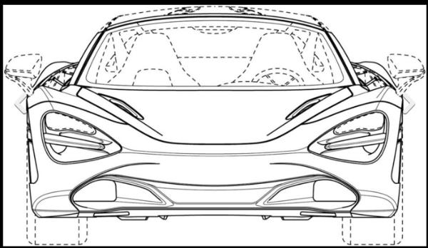 迈凯伦720sspider车型专利设计图曝光最大动力输出为710hp