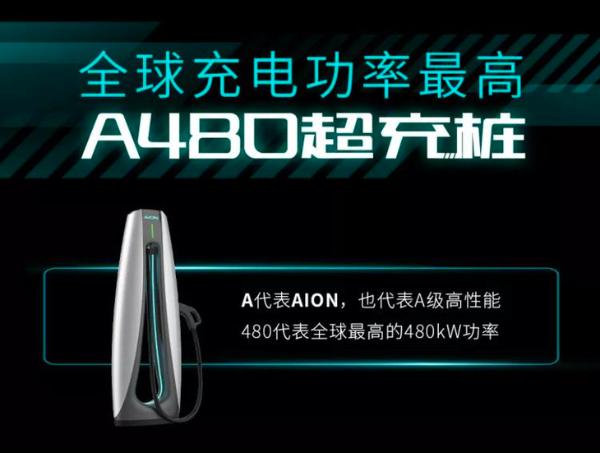 广汽埃安超倍速电池技术/A480超充桩正式发布 充电5分钟 续航200公里！