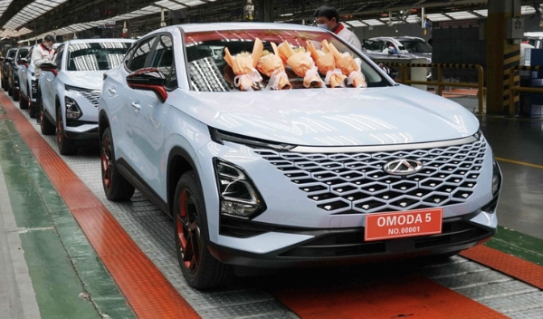 奇瑞OMODA 5正式下线 预计售价11-15万元 第二季度上市