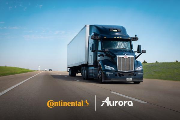 大陆集团和Aurora合作卡车自动驾驶系统
