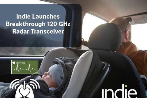 indie推出120 GHz雷达收发器