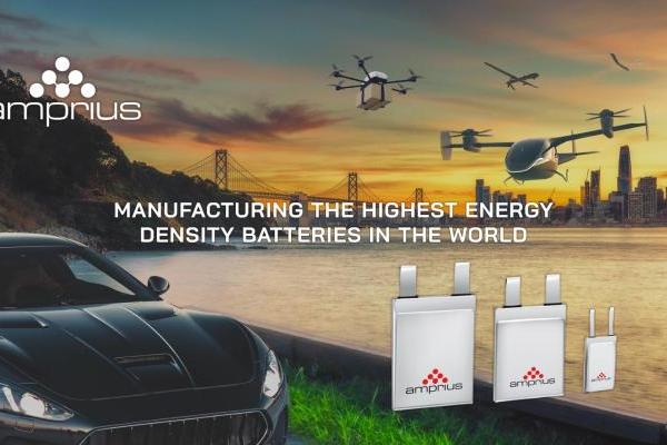 Amprius推出超高功率高能锂离子电池 能量密度达到400 Wh/kg