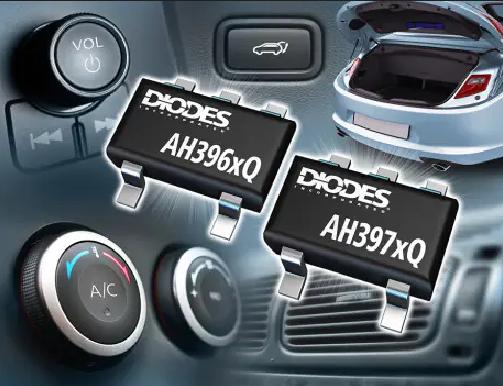 Diodes推出新高灵敏度霍尔效应传感器产品组合 可提供准确的速度/方向数据