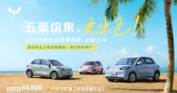 五菱缤果410km版车型上市 售价8.88万