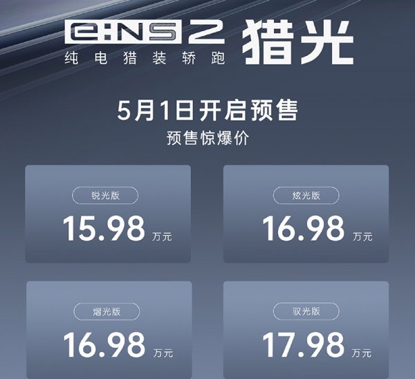 2024北京车展：东风本田猎光e:NS2预售15.98-17.98万