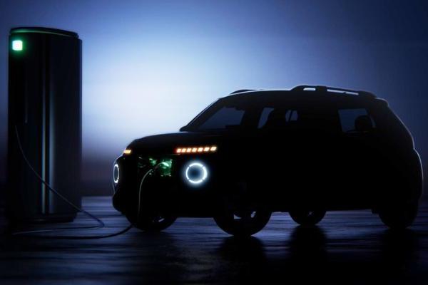 现代全新小型纯电SUV预告图曝光 将于6月27日发布
