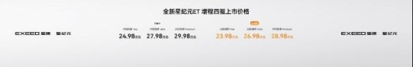 迈向科技新豪华品牌，全新星纪元ET增程四驱正式上市，23.98万元起