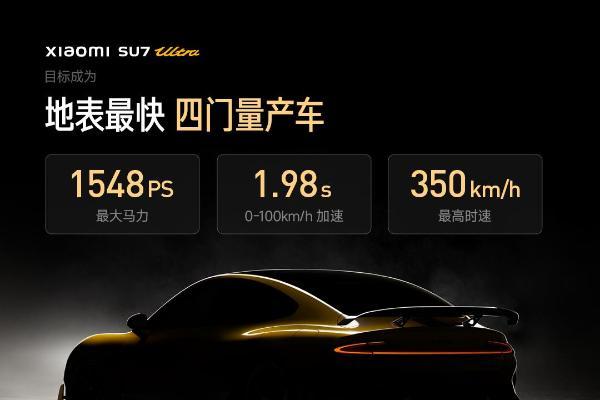 52.99万元！小米SU7 Ultra开售2小时完成全年销量目标