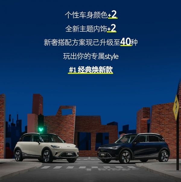 smart精灵#1经典焕新款将粤港澳大湾区车展上市