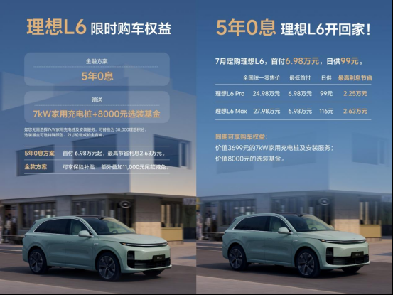 理想L6五年0息智界R7降2万，说好7月不打价格战呢？