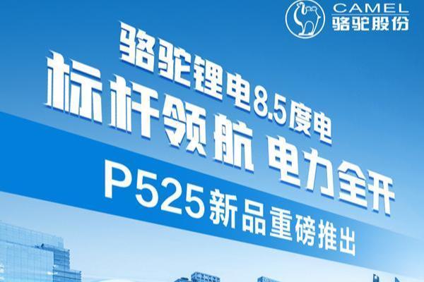 “更大容量”时代来临，骆驼三代驻车锂电P525上市！