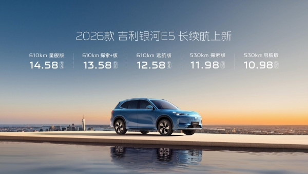 2026款吉利银河E5价格图