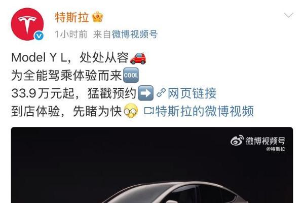 特斯拉Model YL上市，33.9万起！理想i8成为最大竞品？