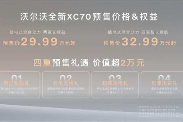 沃尔沃全新XC70全球首发，预售价29.99万元起