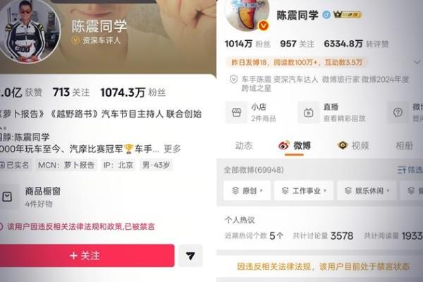 陈震惨遭全网禁言，因为偷税漏税？