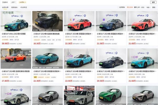 小米汽车二手车价格大跳水，这回是真的不保值了