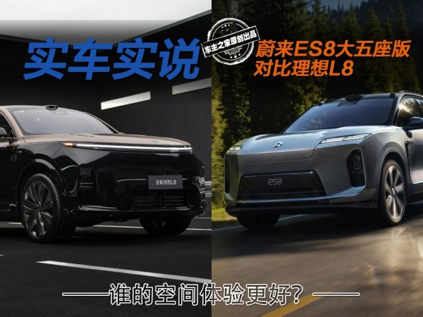 蔚来ES8大五座版对比理想L8 谁的空间体验更好？