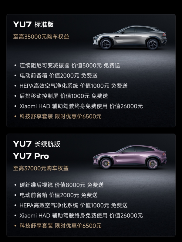 小米SU7首期月供仅538元？YU7老车主竟遭权益背刺？